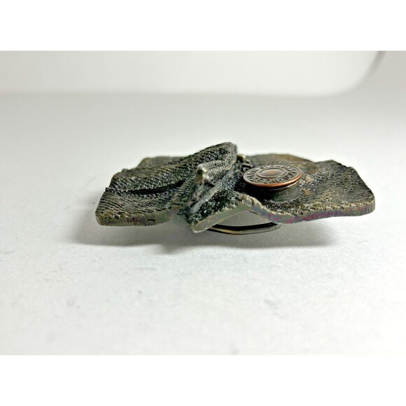 Vintage Levi Strauss Jeans Company SF Cal Belt Buckle 1976 Bergamot Brass Works - Picture 5 of 14